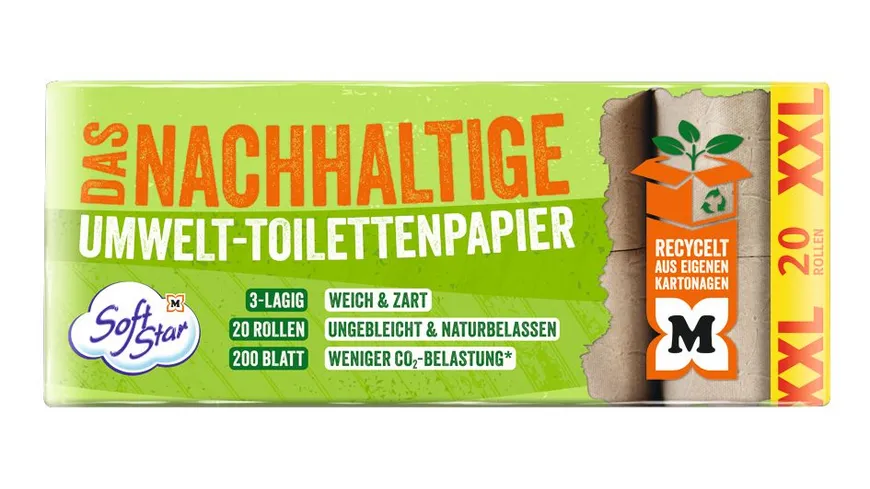 SoftStar Toilettenpapier 3-lagig RC Nature