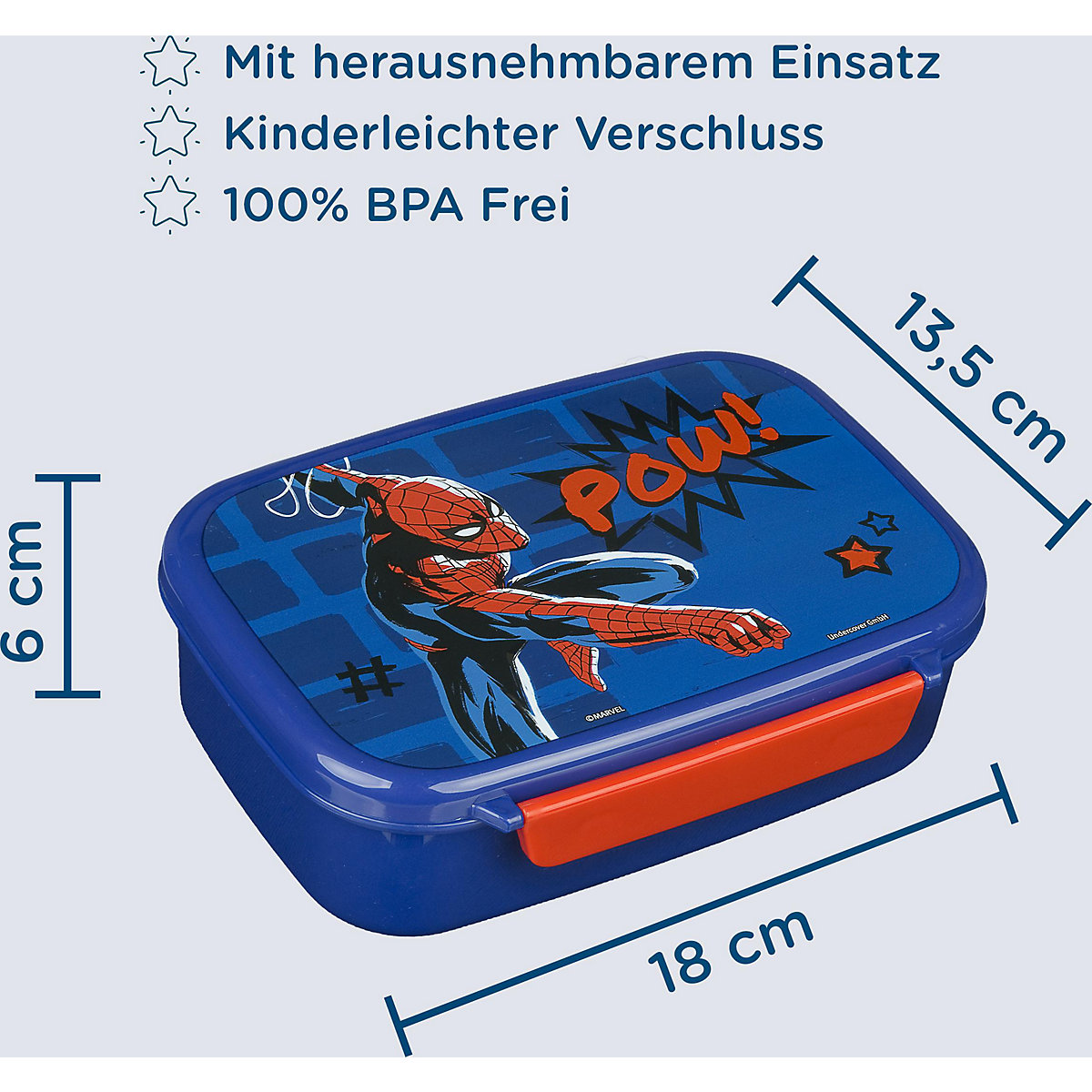 Brotdose mit Einsatz Spider-Man