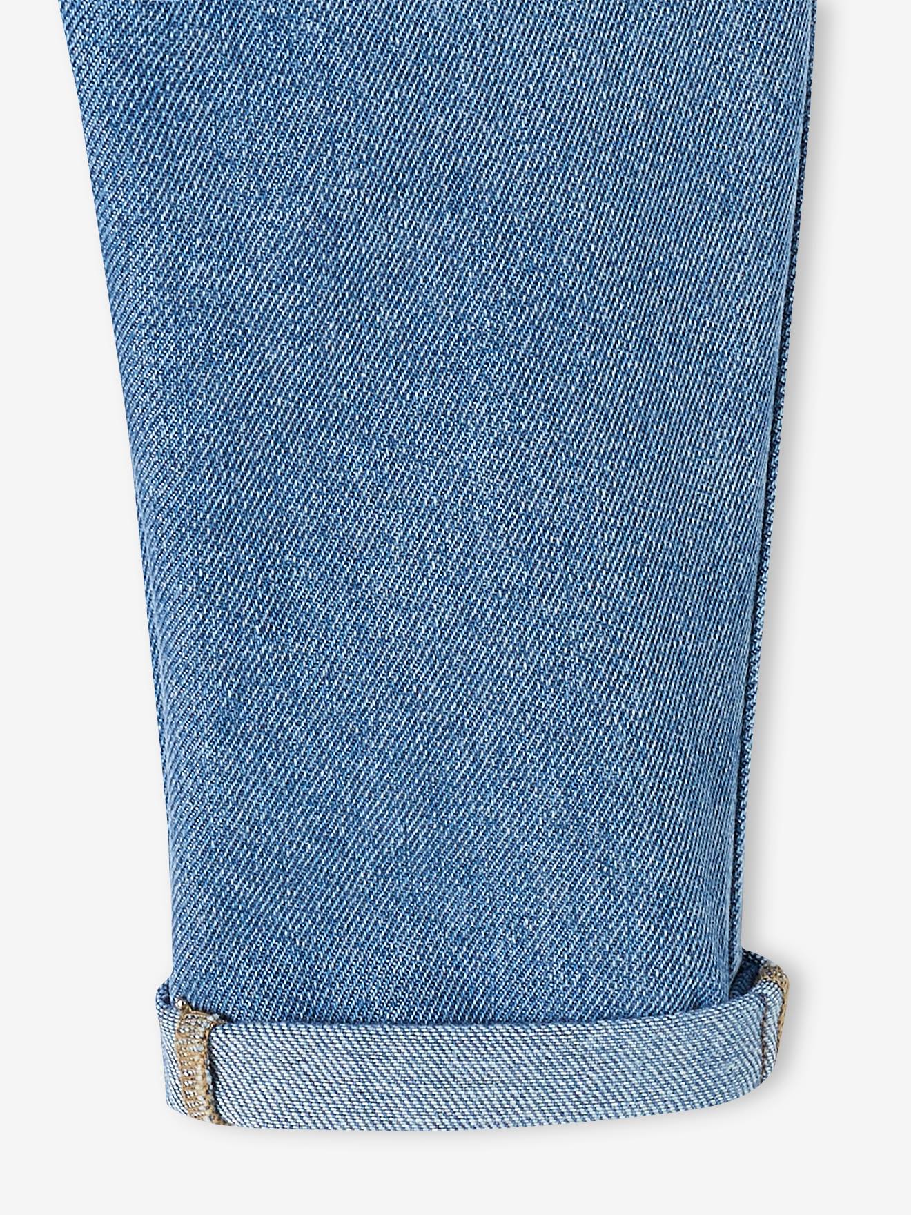 Jean bébé taille élastiquée stone
