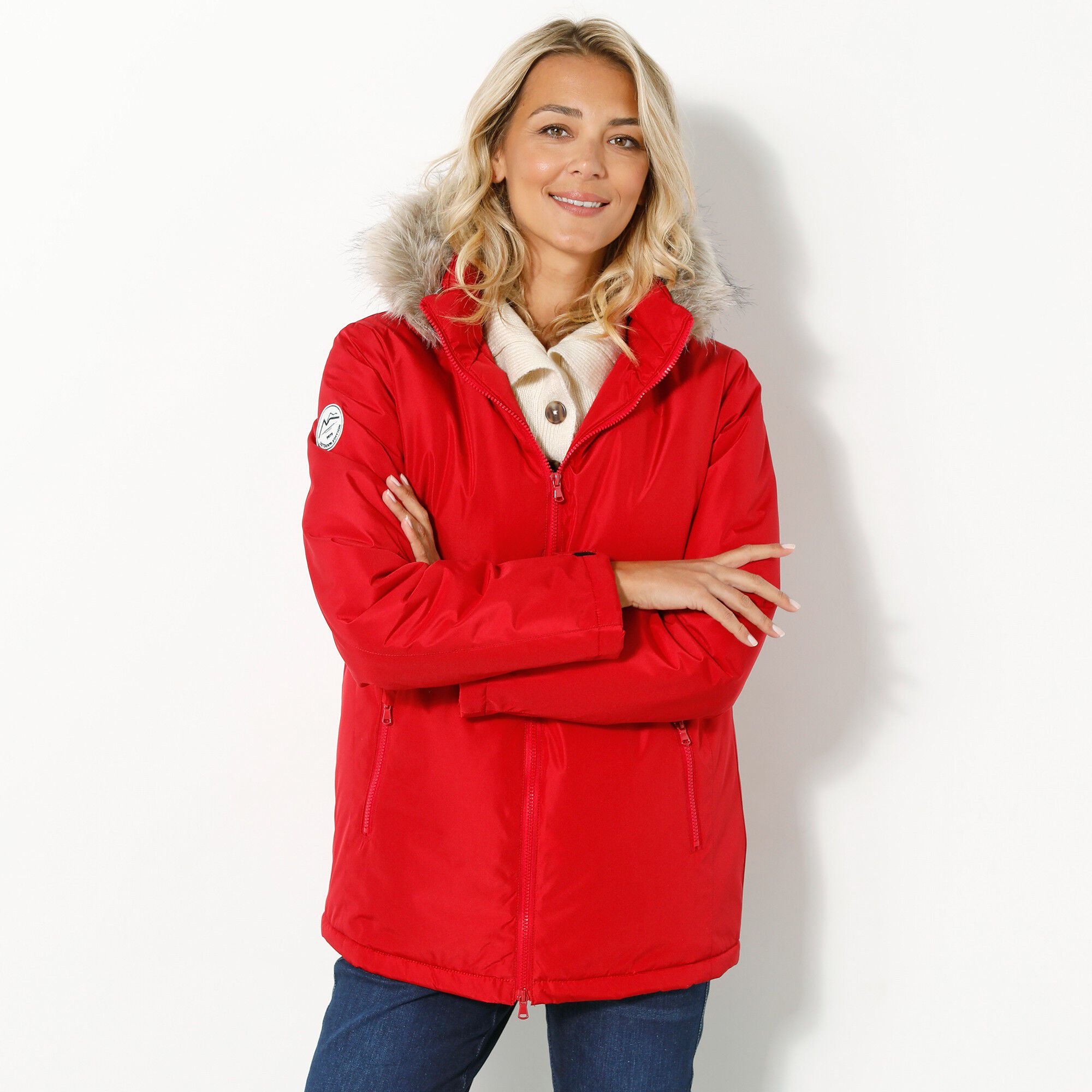 Parka imperméable zippée capuche