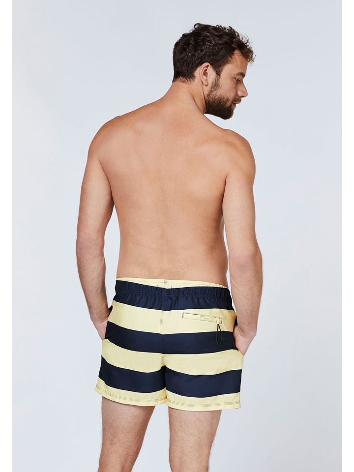 Polo Sylt Badeshorts in Gelb/ Dunkelblau günstig kaufen
