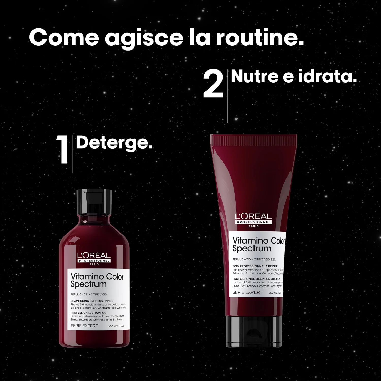 Set cadou de Crăciun EXPERT SERIES Șampon + Balsam Vitamino Color Spectrum - Seturi cadou pentru păr, Șampon pentru protecția culorii, Balsam pentru protecția culorii