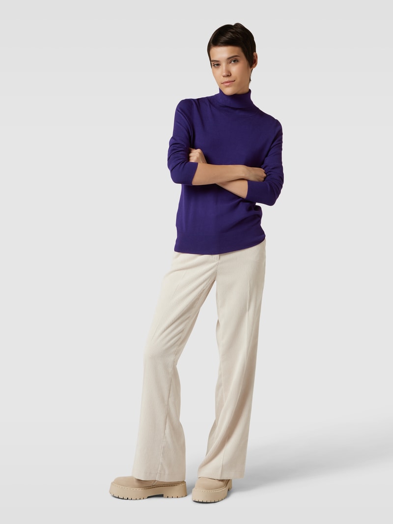 Longsleeve mit Rollkragen in purple