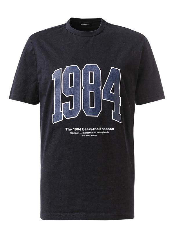GAS, T-Shirt, Baumwolle, nachtblau