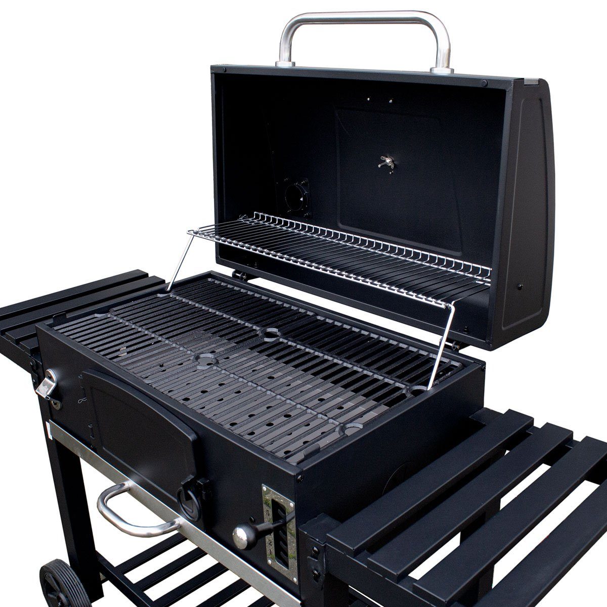 TAINO Holzkohlegrill HERO XXL, mit Abdeckhaube, höhenverstellbare Kohlewanne, Grillfläche: ca. 42 x 72 cm