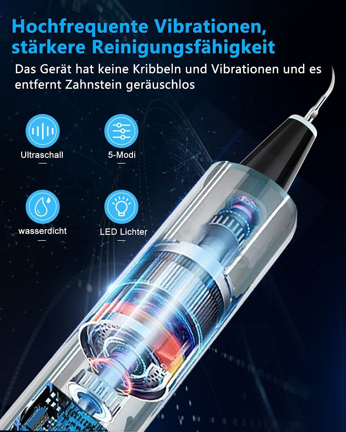 zggzerg Zahnpflege-Set Zahnreinigung Set, Zahnreinigungsset für Pflege von Zahn Zu Hause
