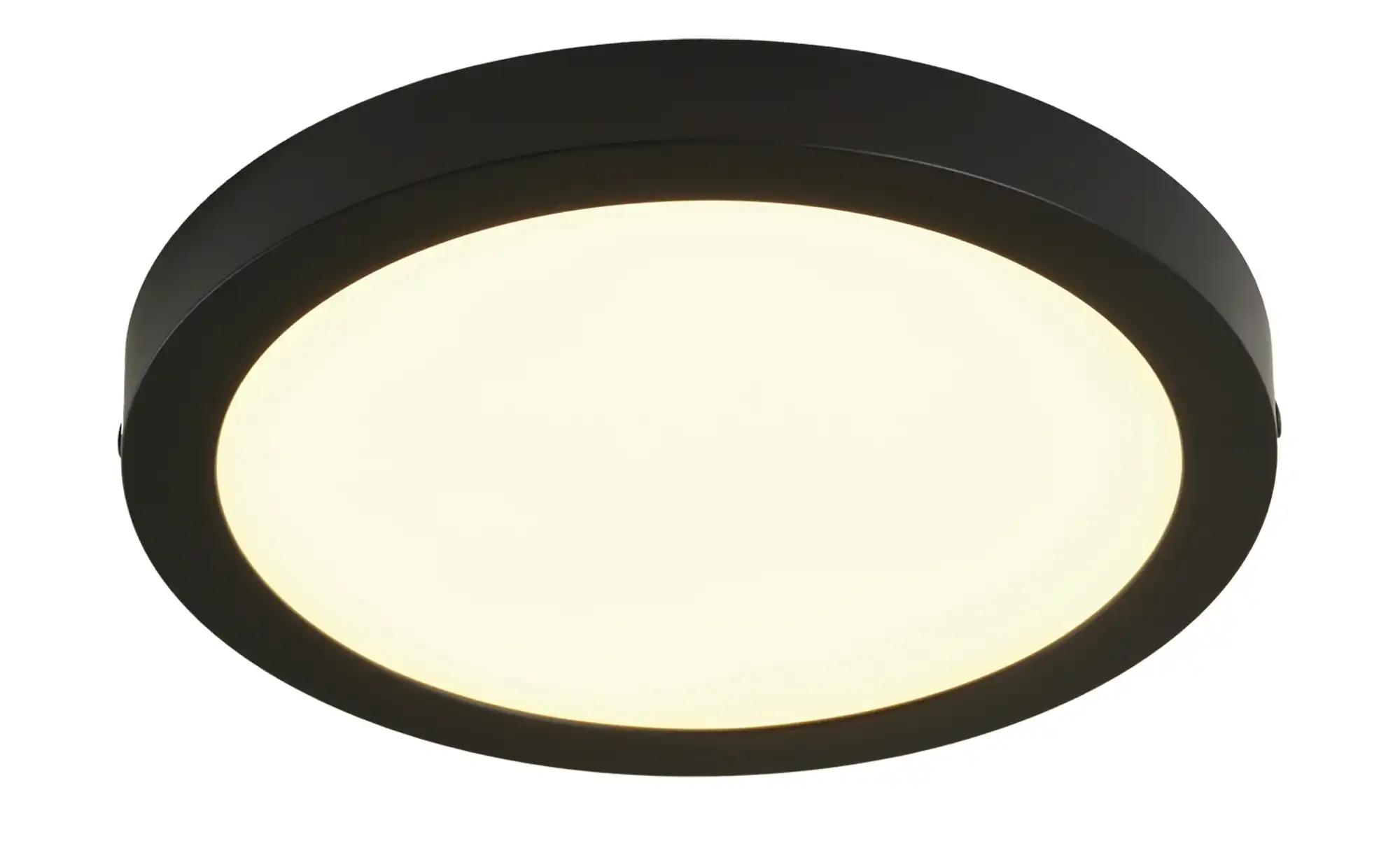 LED-Deckenleuchte, rund, schwarz