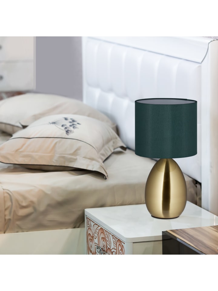 relaxdays Nachttischlampe Touch in Messing - (H)33,5 cm günstig kaufen onesize