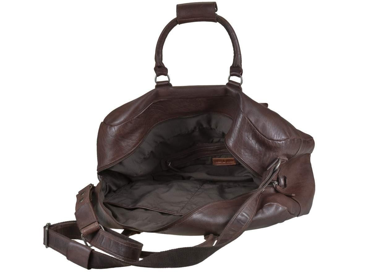 Greenburry Reisetasche Vintage Washed, Sporttasche, Herren Weekender 51cm, knautschig weiches Leder