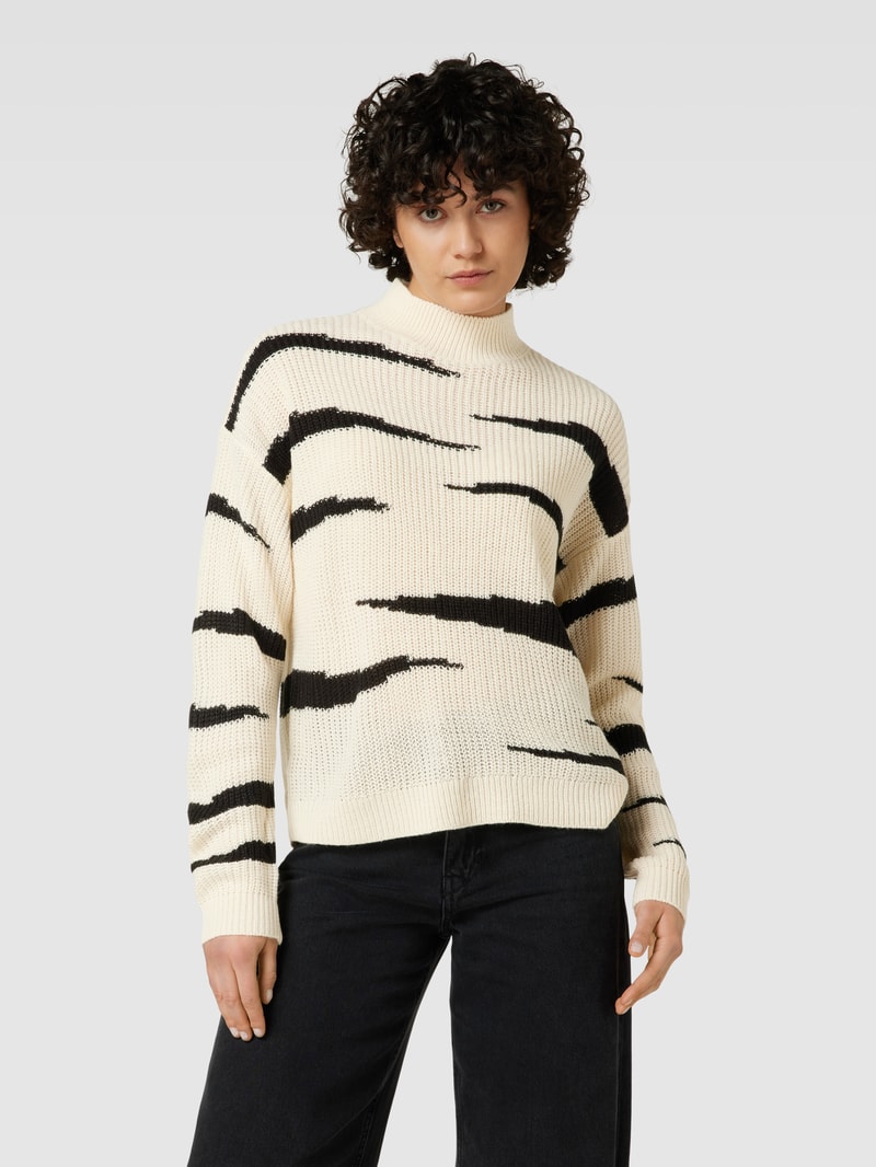 Strickpullover mit Turtleneck Modell 'LUANA' in offwhite