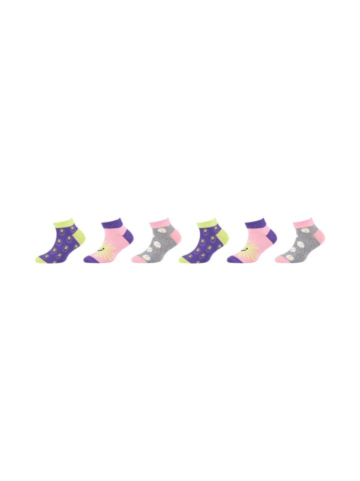 Skechers Sneakersocken 6er Pack casual in purple mix günstig kaufen 27-30