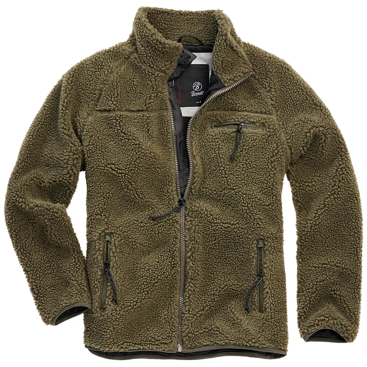 Teddyfleece Jacke oliv