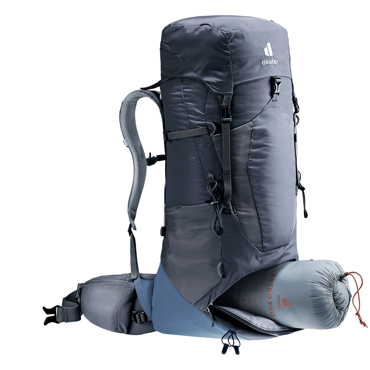 deuter Aircontact Lite 40+10 3340123 Schwarz 319- Black