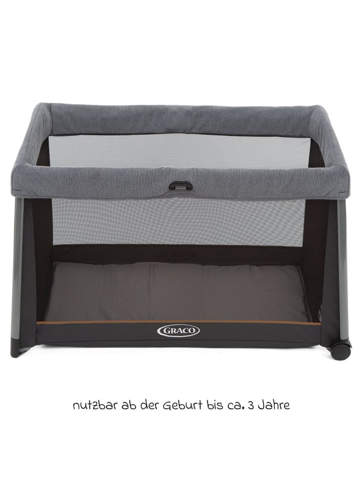 Graco Reisebett FoldLite ab Geburt - 3 Jahre nur 6,78 kg in grau,schwarz günstig kaufen onesize