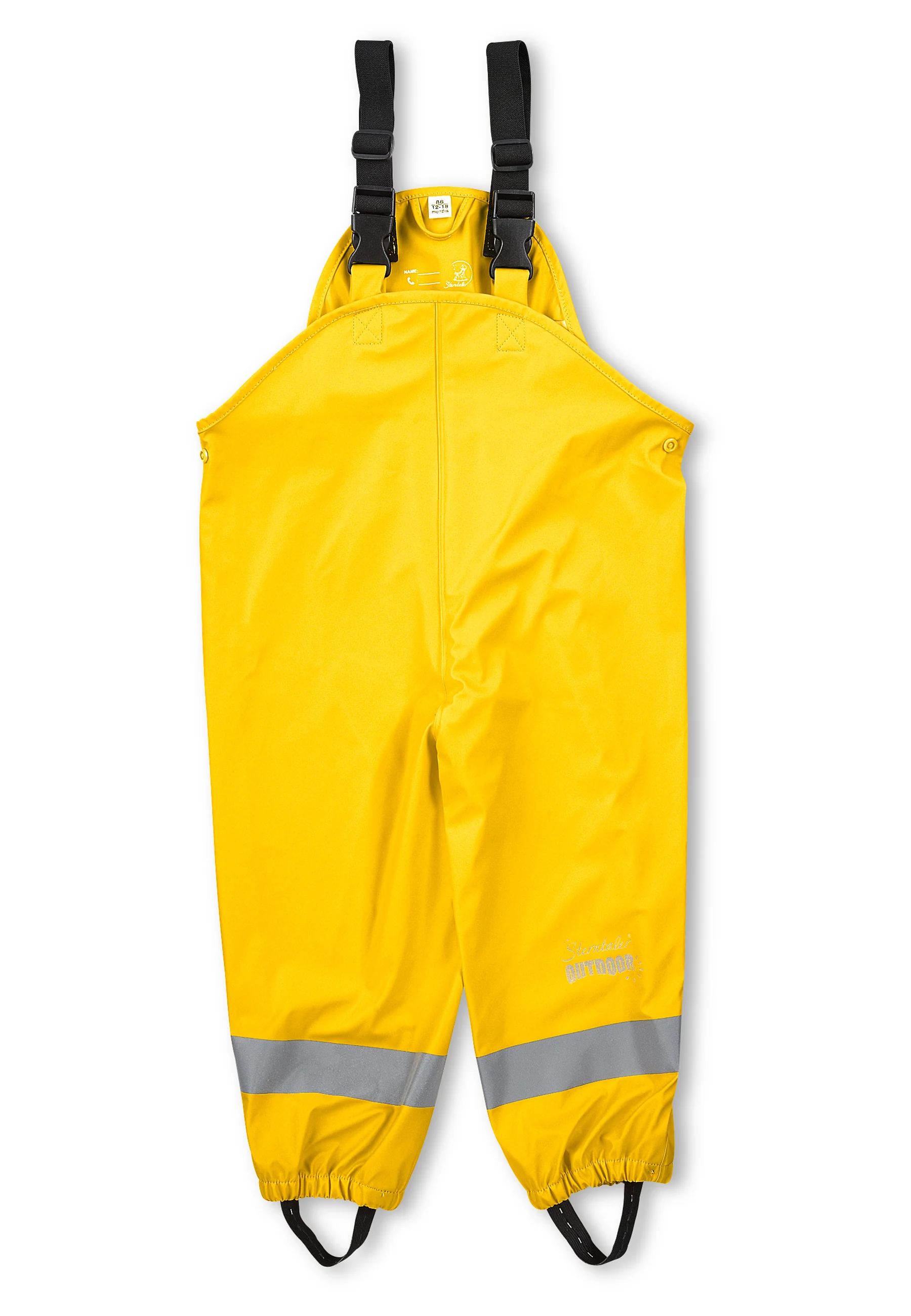 Regenträgerhose ungefüttert mit Reflektoren, uni
