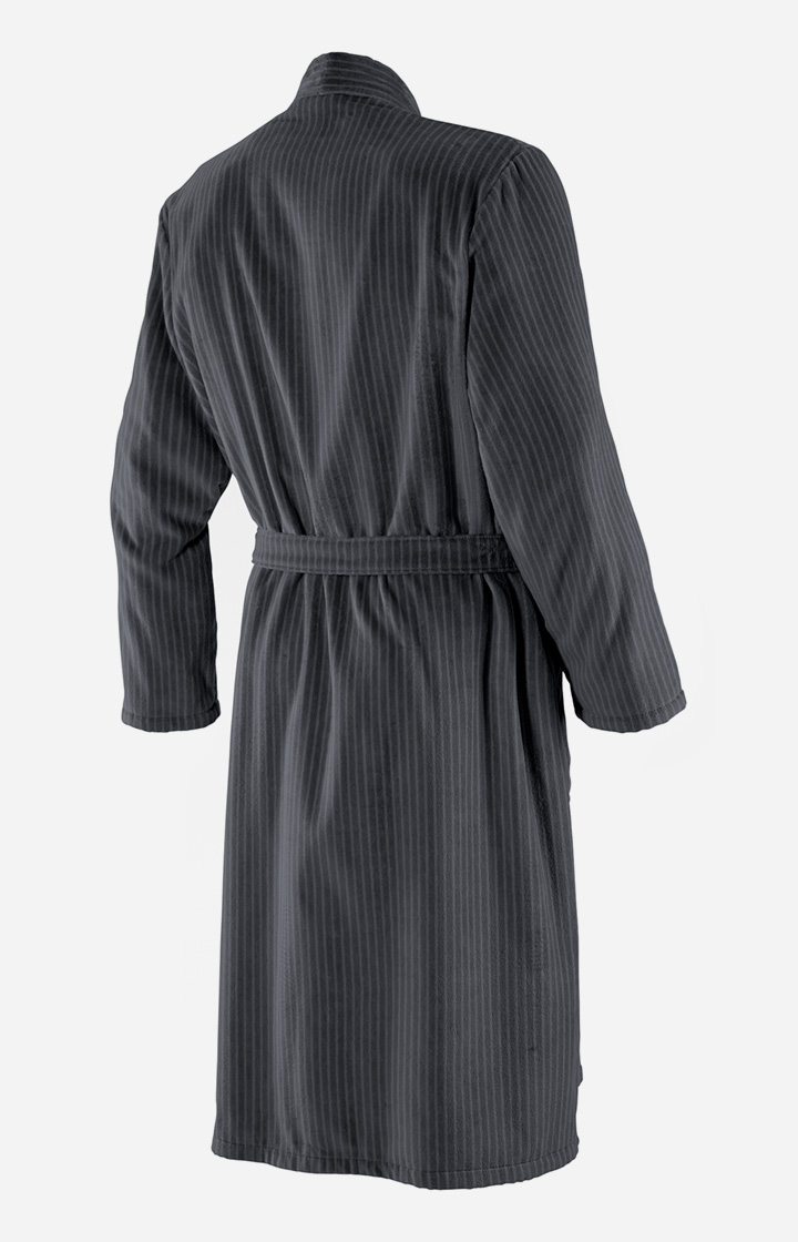 Herren Kimono-Bademantel in Anthrazit