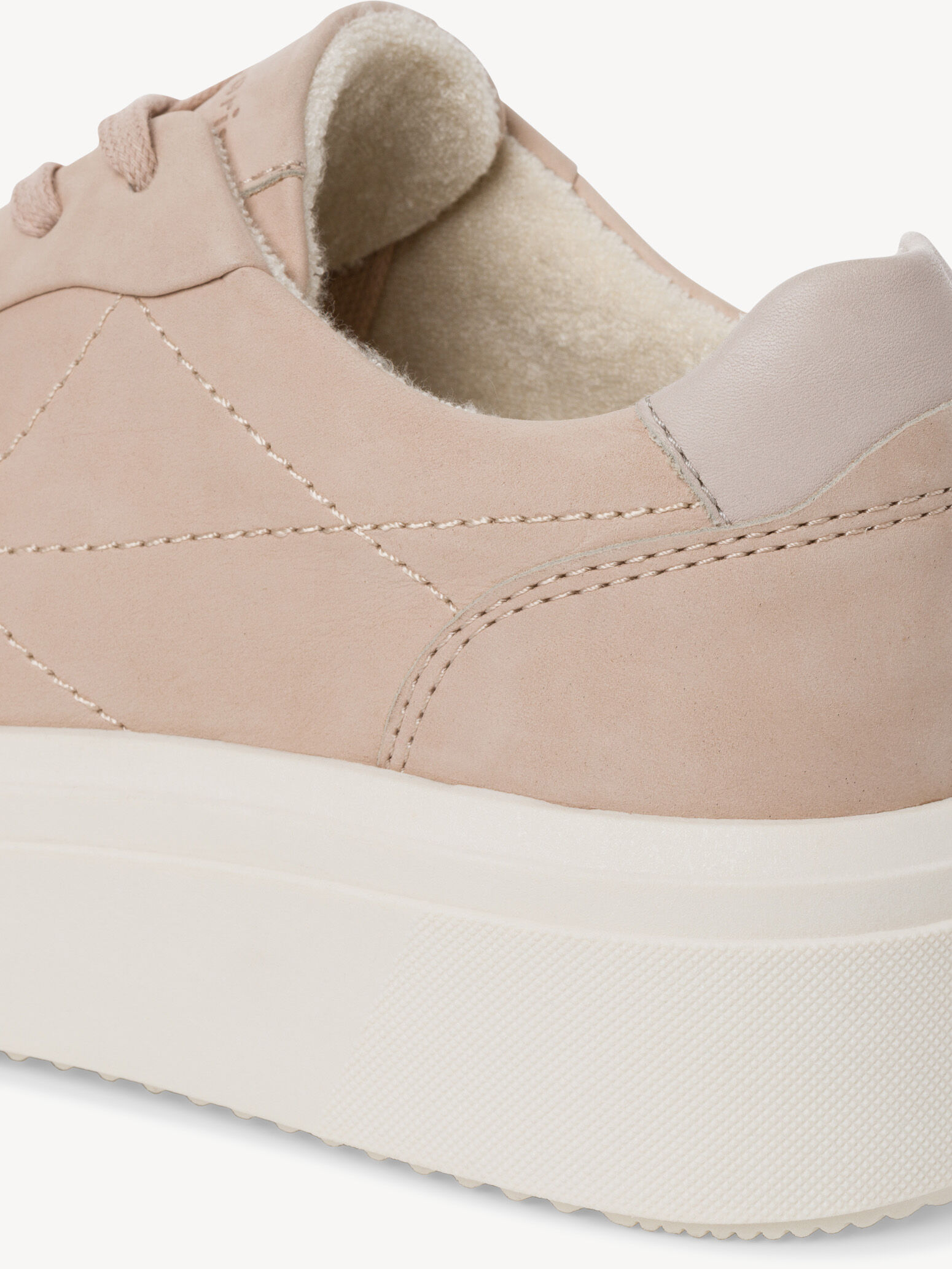 Basket en cuir - rose