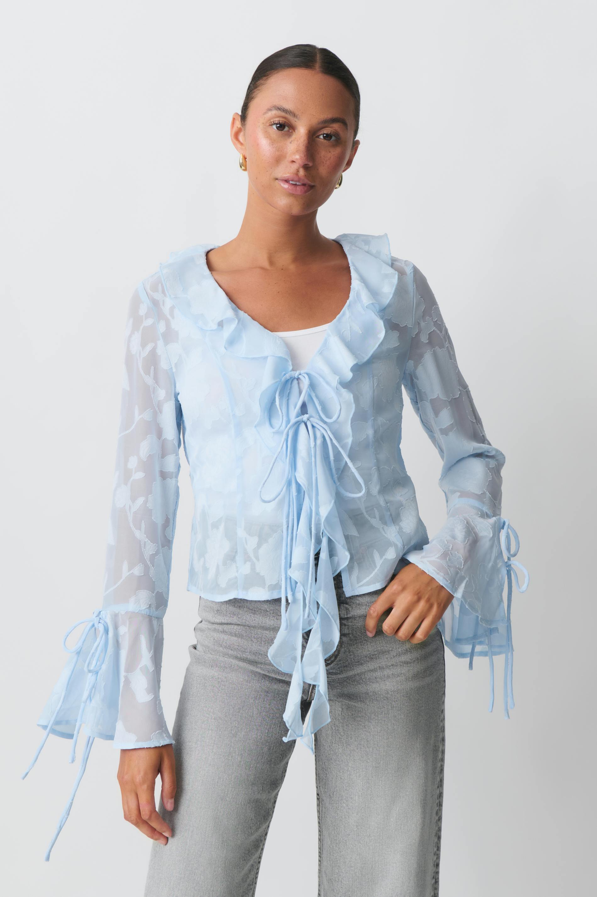 Frill blouse