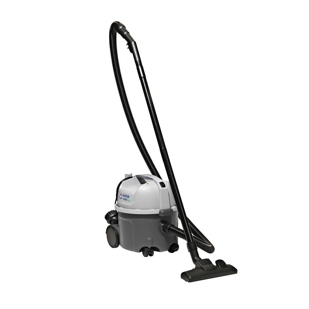 Nilfisk Bodenstaubsauger VP300 Eco HEPA EU Trockensauger 107415311, Gewerbesauger, Gewerbestaubsauger, Staubsauger, Sauger, Hotelstaubsauger, für Gewerbe, Hotel, Schule, Büro, HEPA H13 Filter, 8 Liter Staubbeutel, 10 m langes Kabel, Aufbewahrungsfach