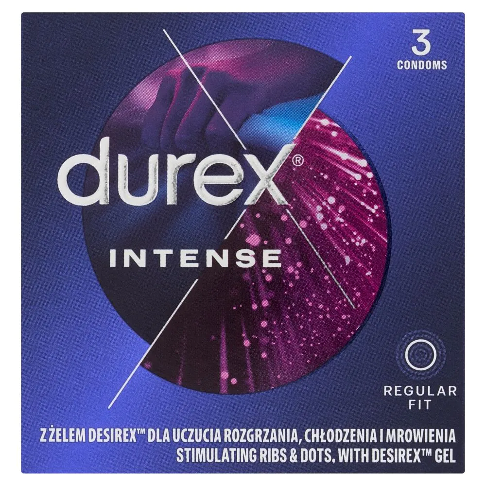 Durex Intense Kondomer, 3 stk.