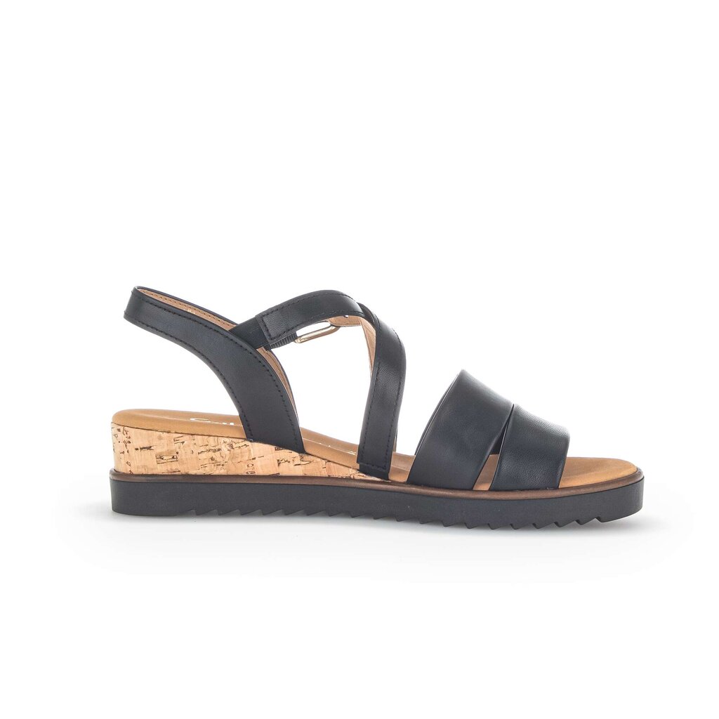 Gabor comfort Keilsandalette schwarz