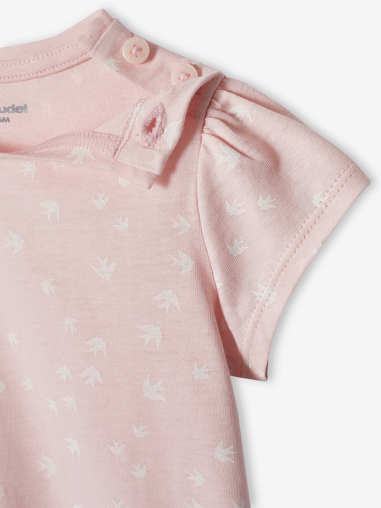Lot de 2 T-shirts basics bébé manches courtes bleu grisé