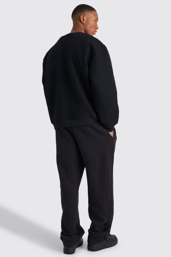 Oversize Bouclee Borg-Sweatshirt