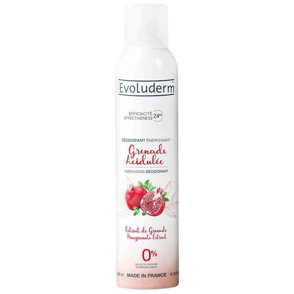 evoluderm Grenade Acidulée Déodorant 24H Énergisant - 200 ml