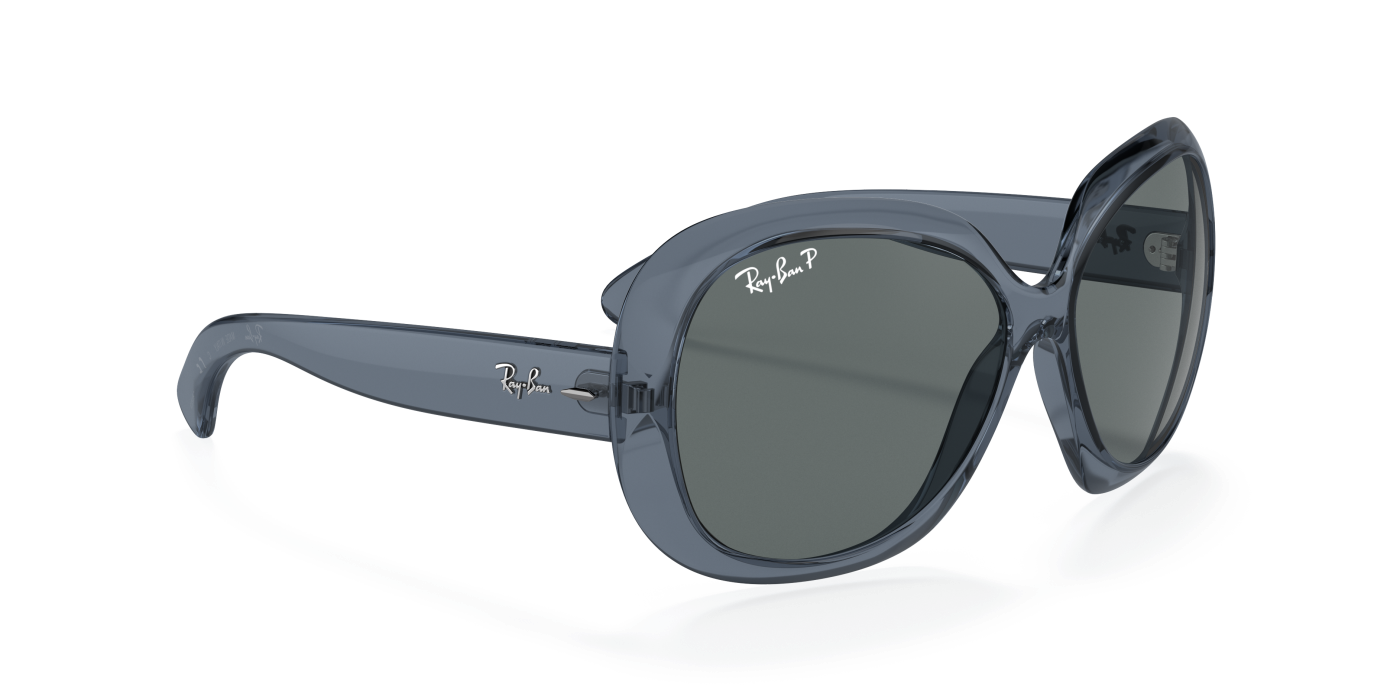 JACKIE OHH II TRANSPARENT - Albastru lucios, Gri transparent
