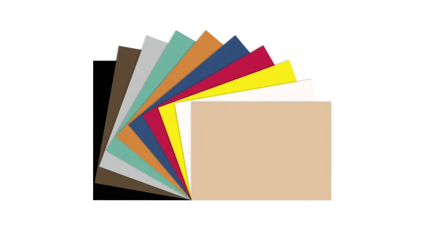 folia Moosgummi 10 Blatt 20 x 29 cm sortiert