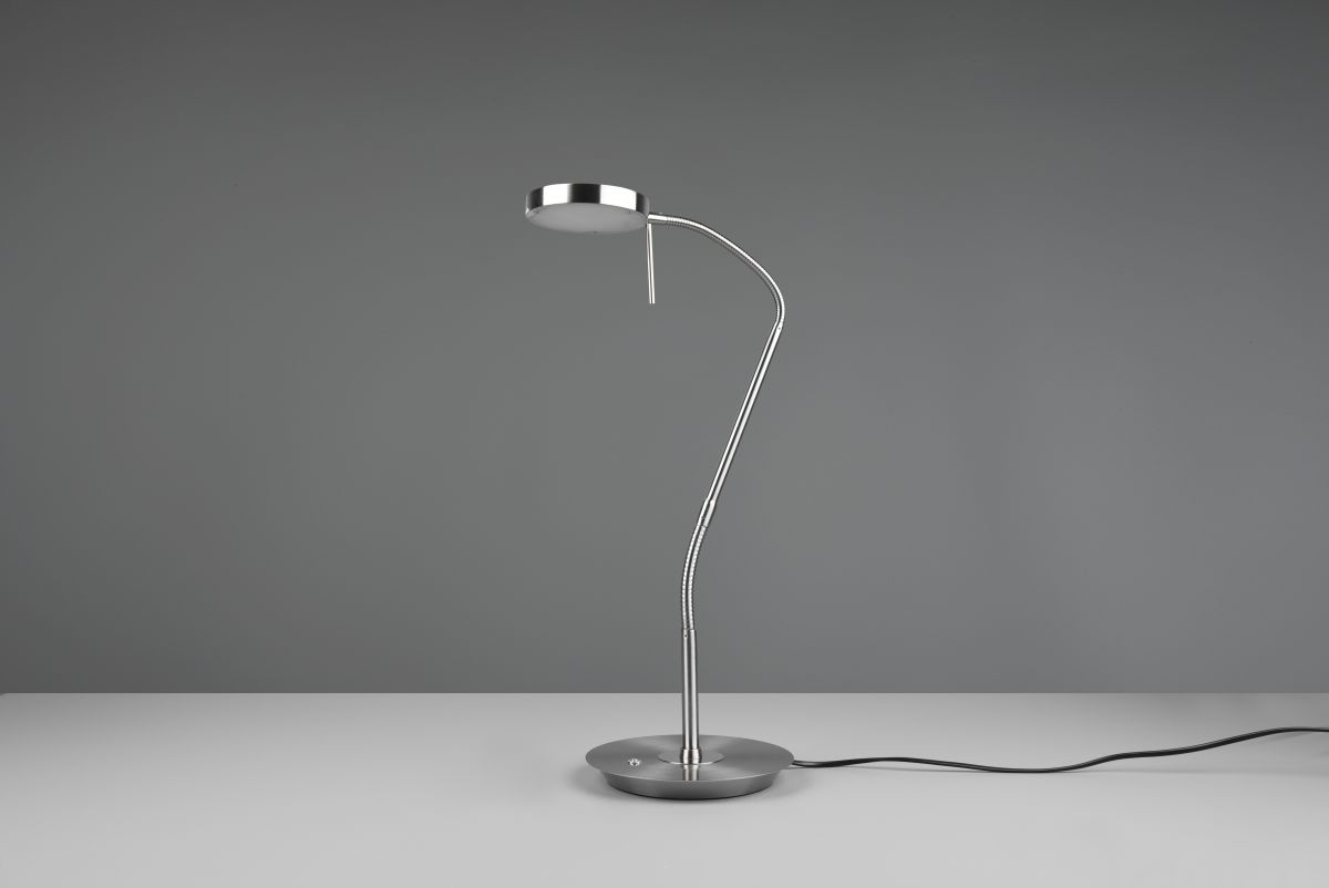 TRIO LED Tischleuchte Monza Nickel