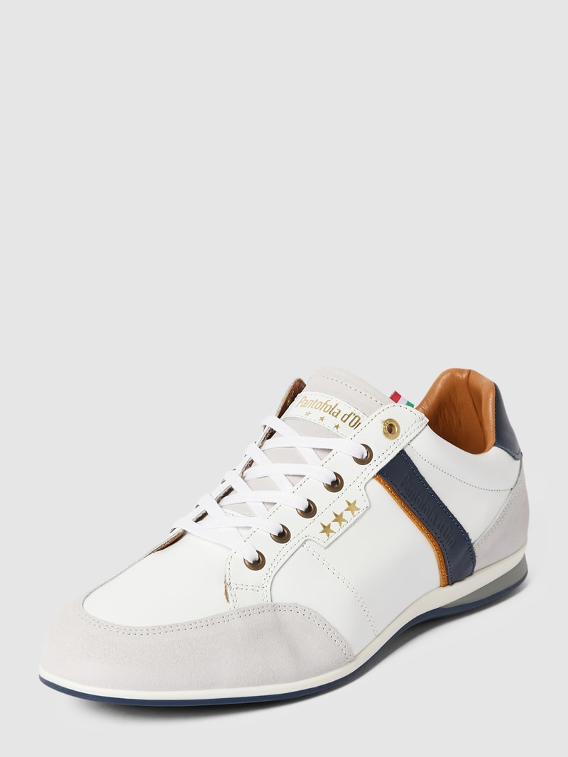 Sneaker aus Leder Modell 'ROMA UOMO' in weiß