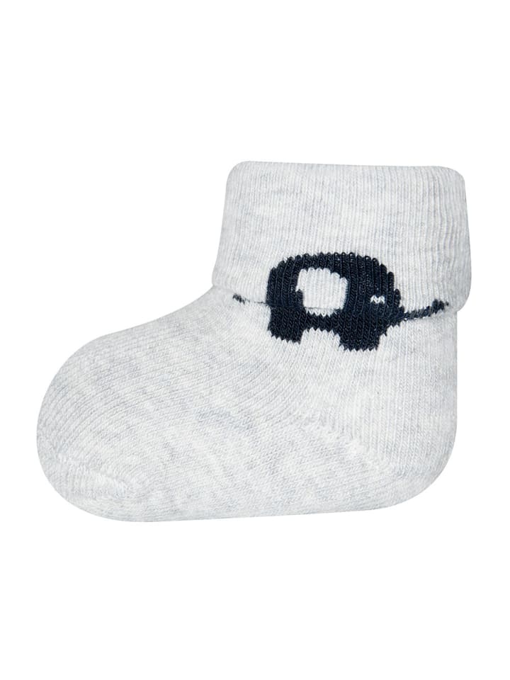 ewers 6er-Set Newborn Socken GOTS Elefant in navy-grau günstig kaufen onesize
