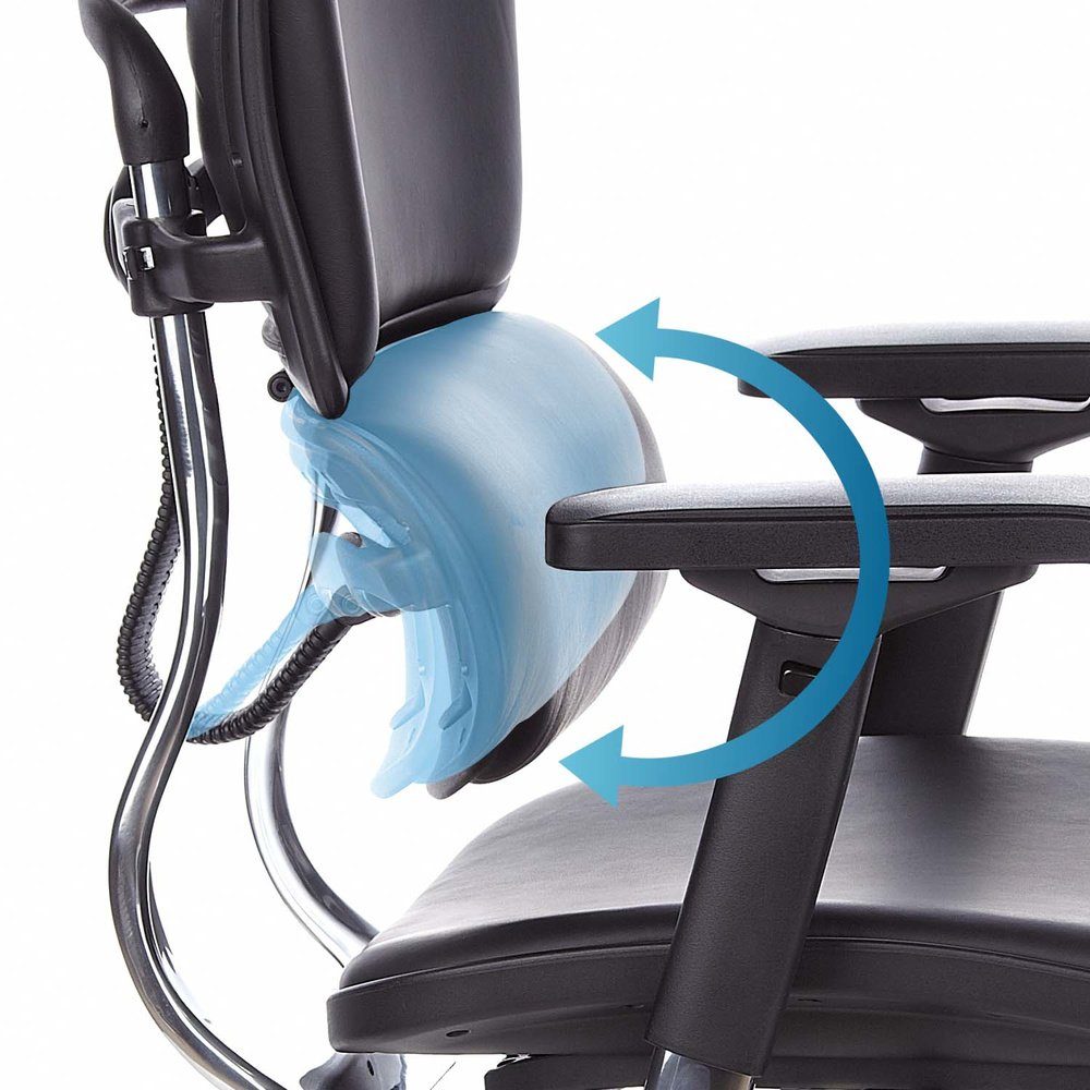 hjh OFFICE Drehstuhl Luxus Chefsessel ERGOHUMAN Leder (1 St), Bürostuhl ergonomisch