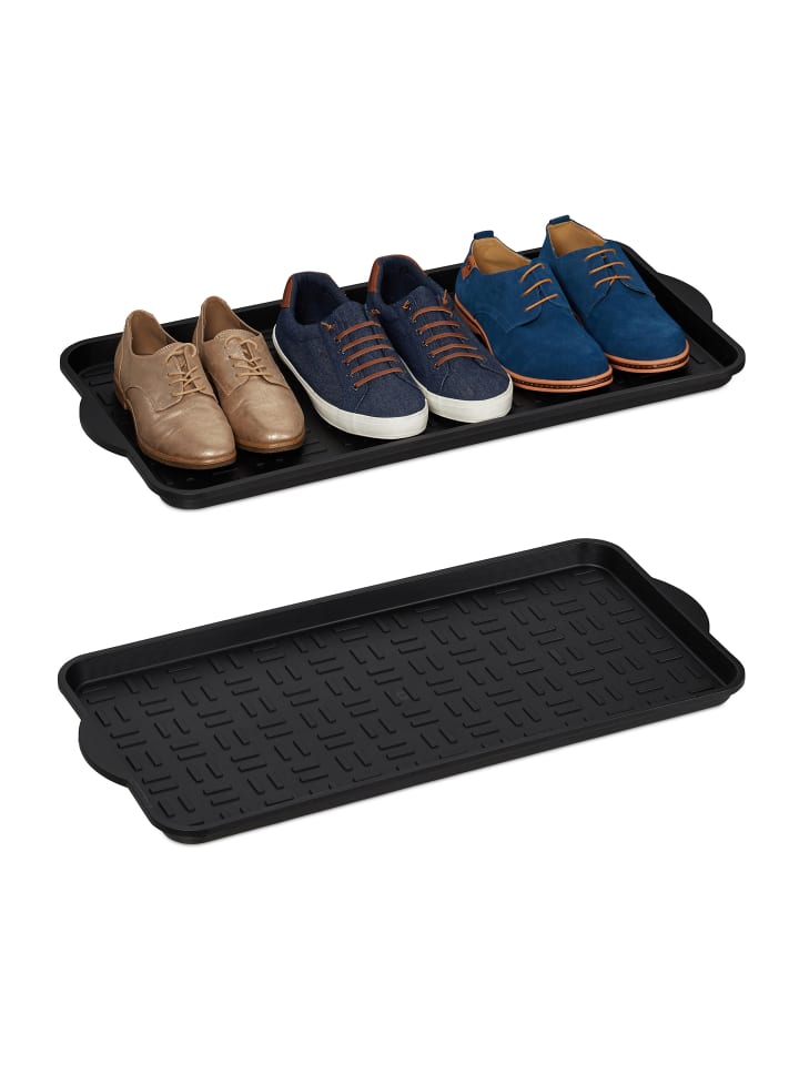 relaxdays 2x Schuhablage in Schwarz günstig kaufen onesize