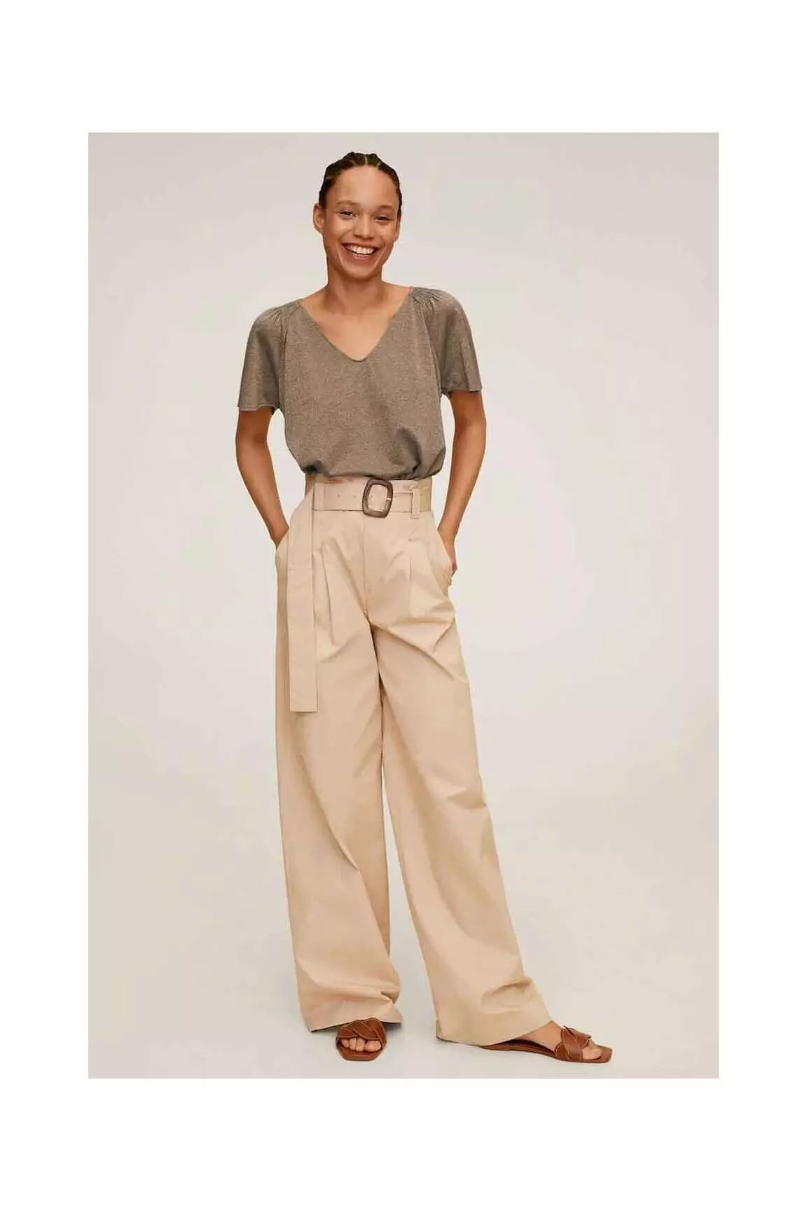 Mango Tops Femme couleur jaune