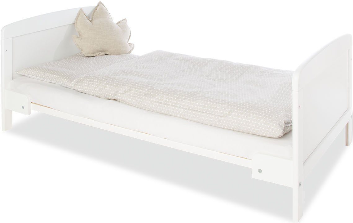Pinolino® Babyzimmer-Komplettset Viktoria, (Set, 3-St., Kinderbett, Schrank 2-türig, Wickelkommode), zum Juniorzimmmer umbaubar