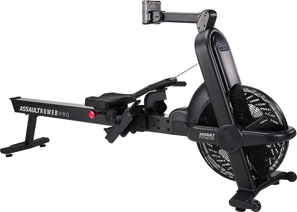 Assault Fitness Rudergerät AssaultRower Pro Ruderergometer (1-tlg), aufrechte Aufbewahrung, verbraucht keinen Strom, mit Transportrollen