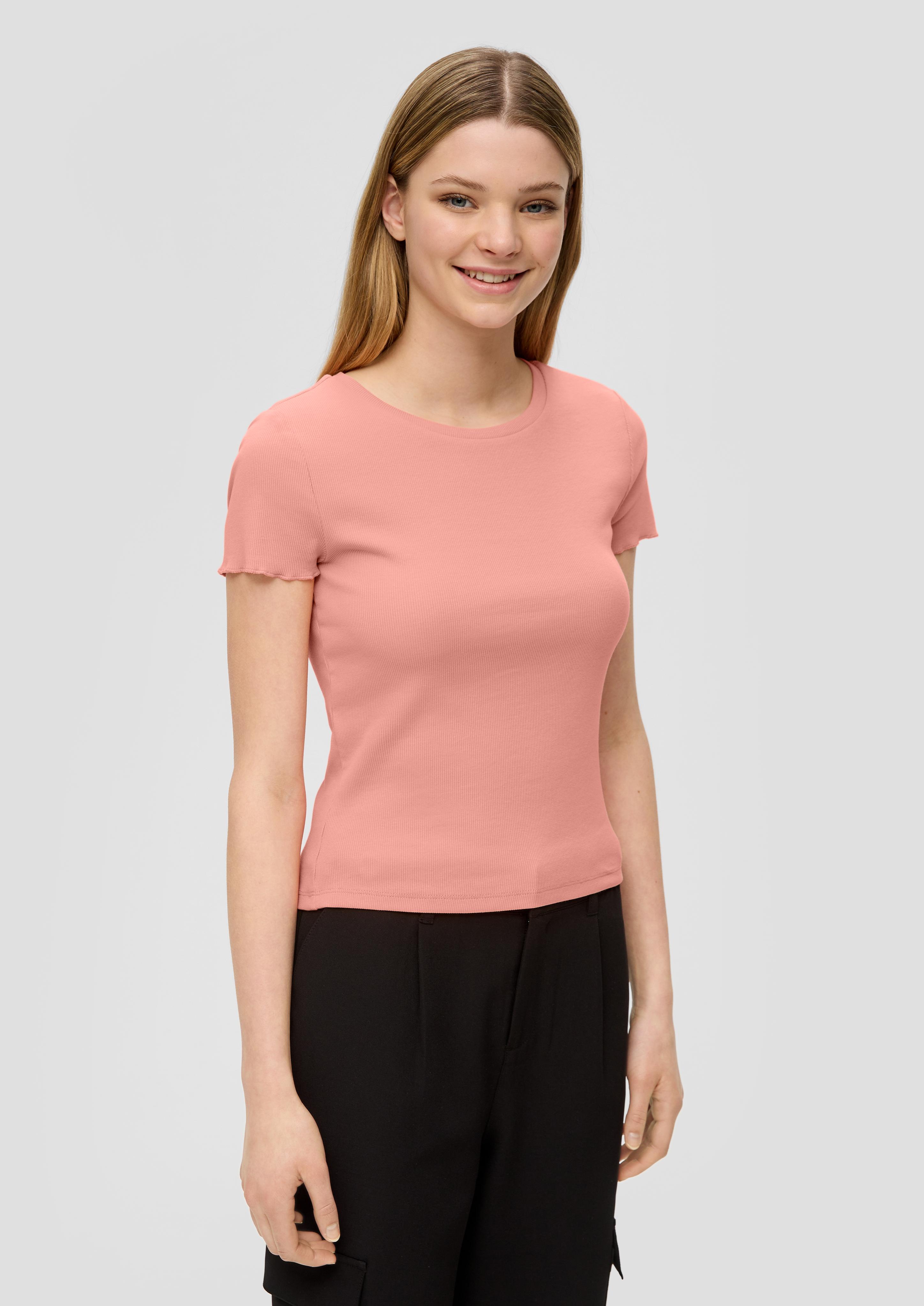 Cropped Top mit Rippstruktur  2141204-2108