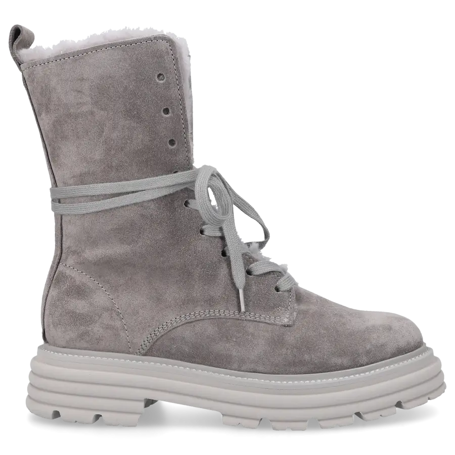 305 SOBE - Stiefeletten BEVERLY Veloursleder - grau