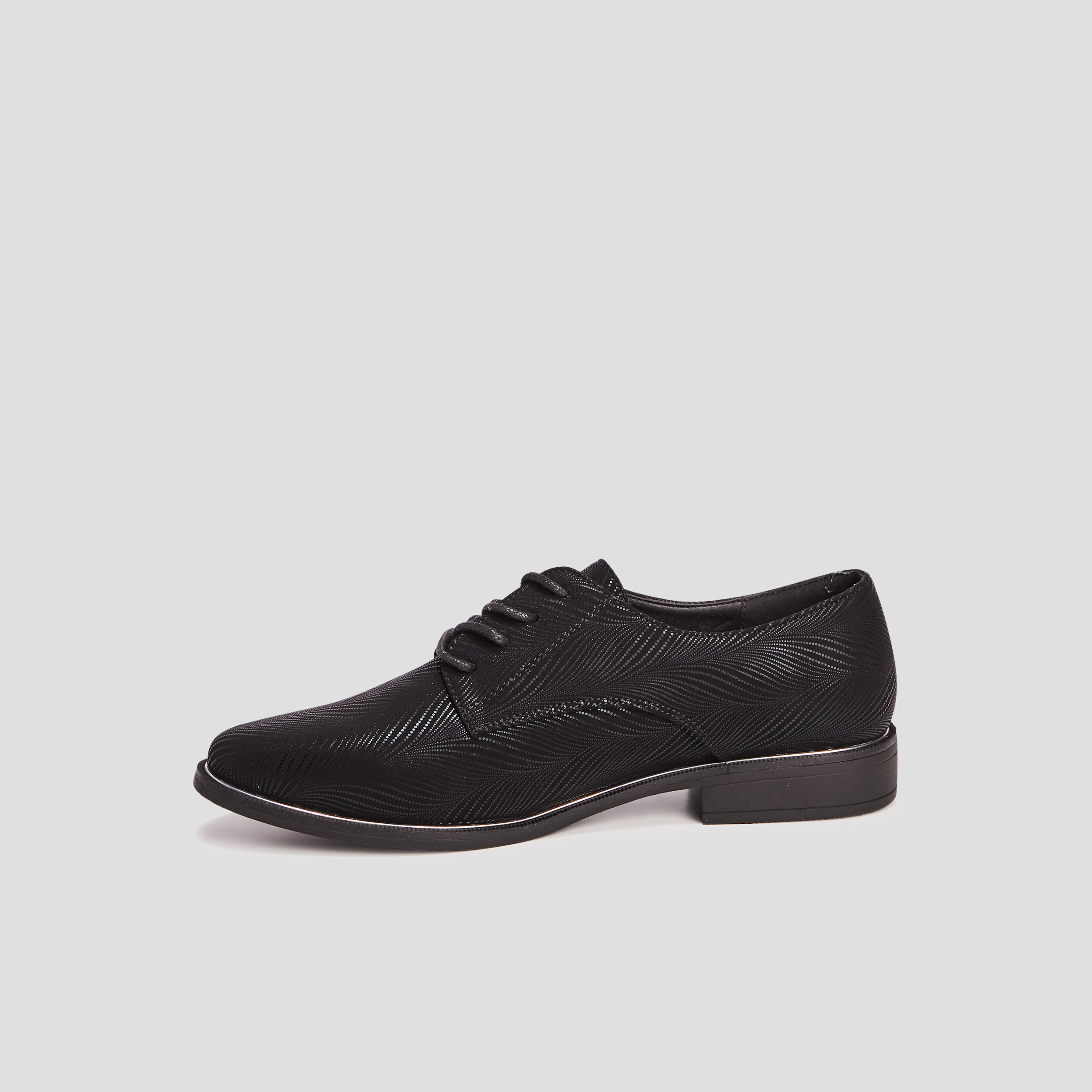 Derbies à lacets noir femme | La Halle