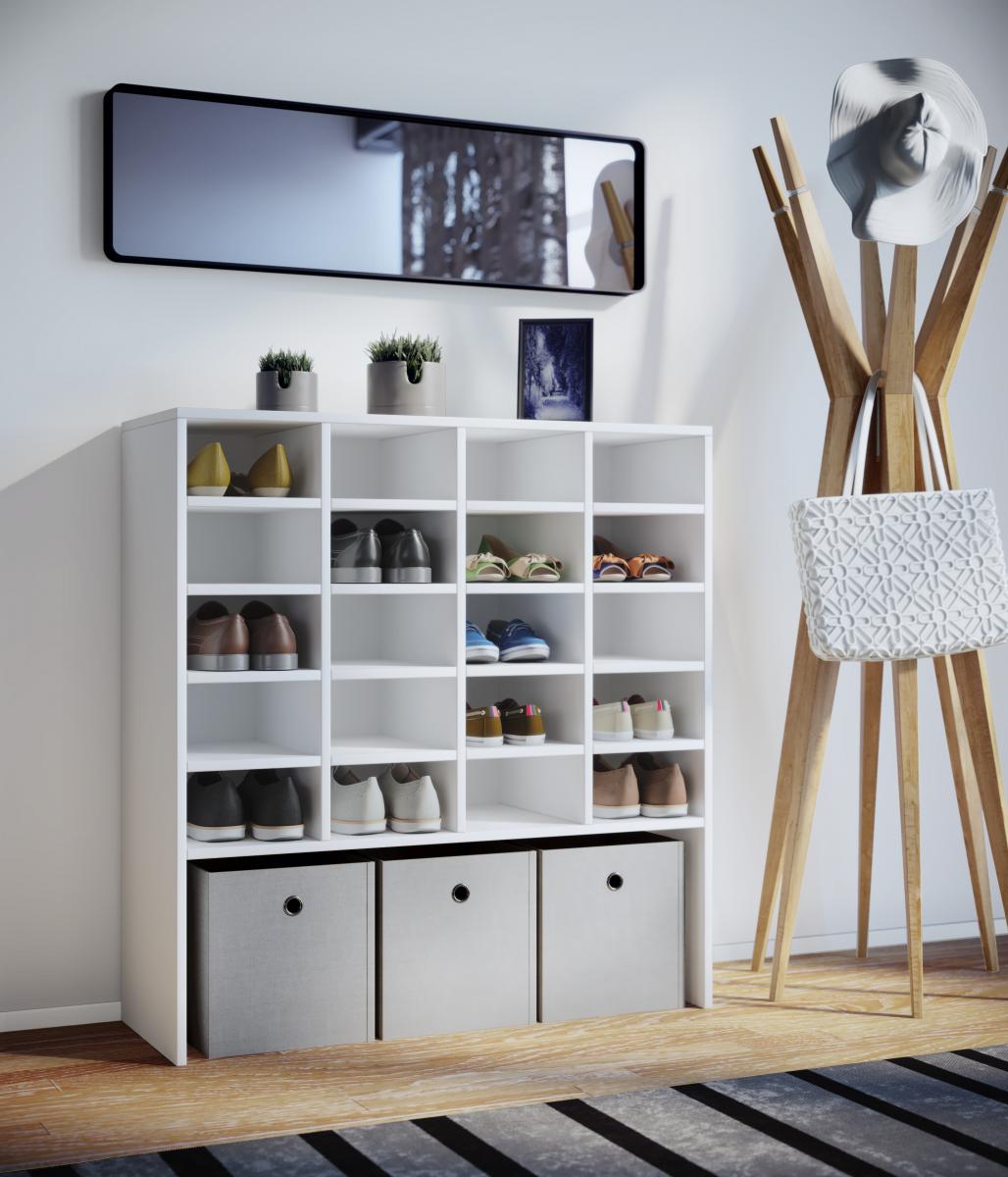 VCM Schuhschrank Hinsol XL Weiß