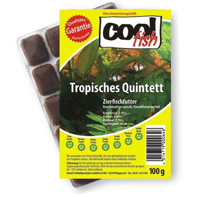 Cool Fish Frostfutter Cool Fish Tropisches Quintett 30x100 g