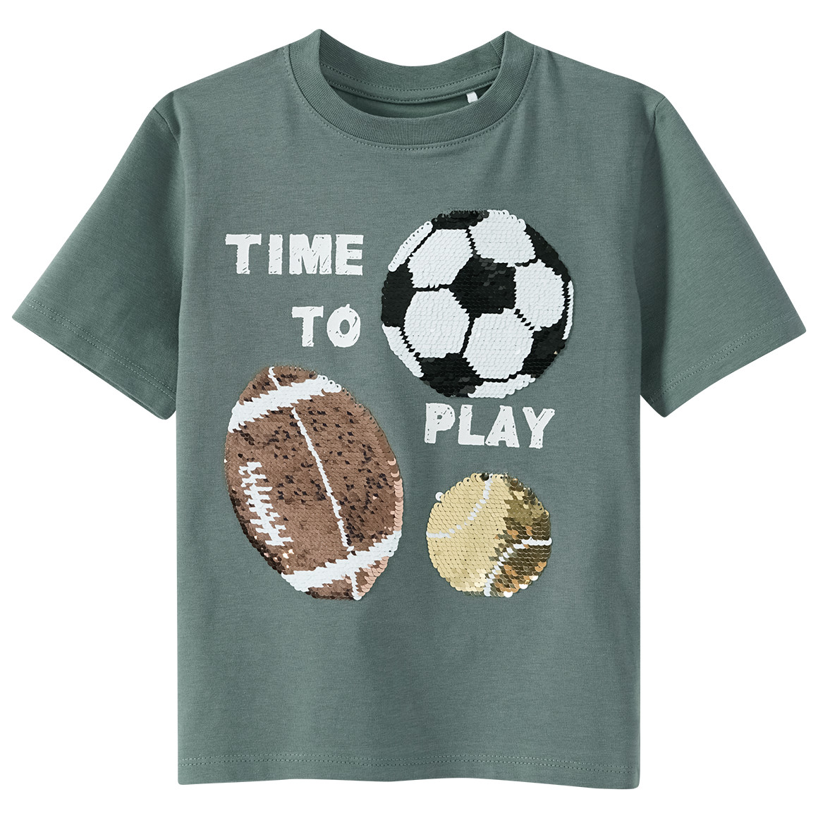 Jungen T-Shirt mit Wendepailletten