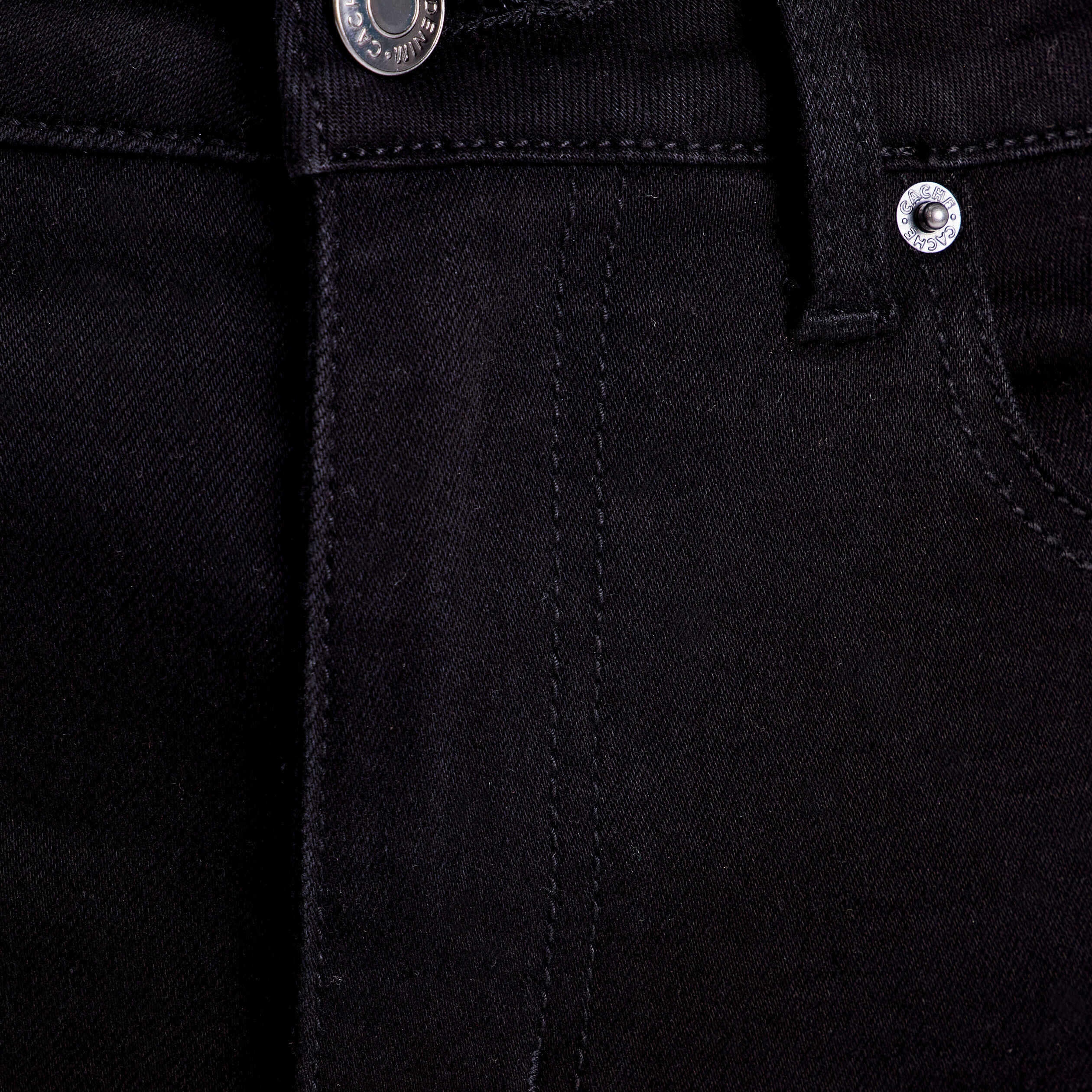 Jeans slim fendu noir femme | Cache Cache