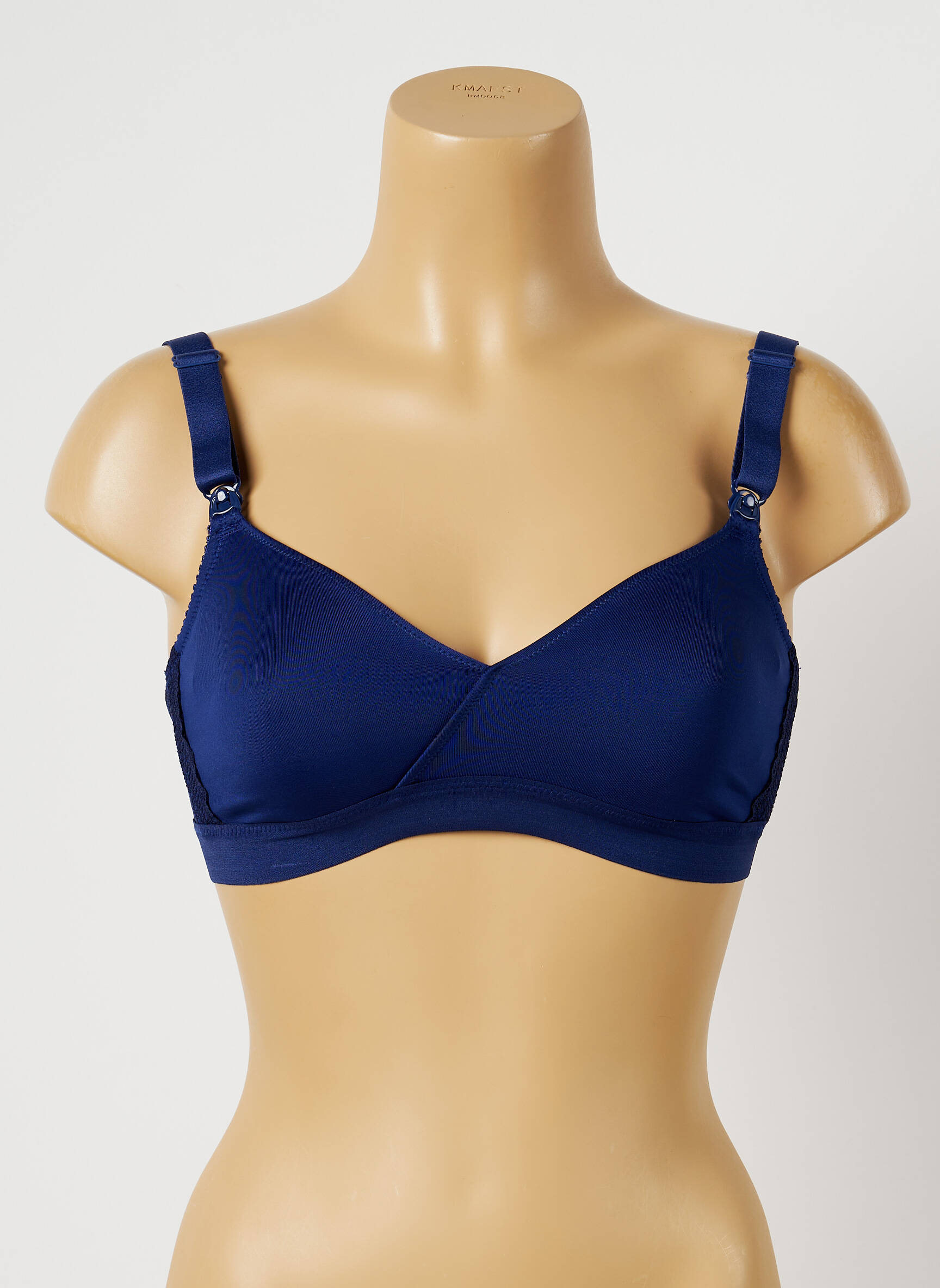 Cache Coeur Lingerie Maternite Femme couleur bleu