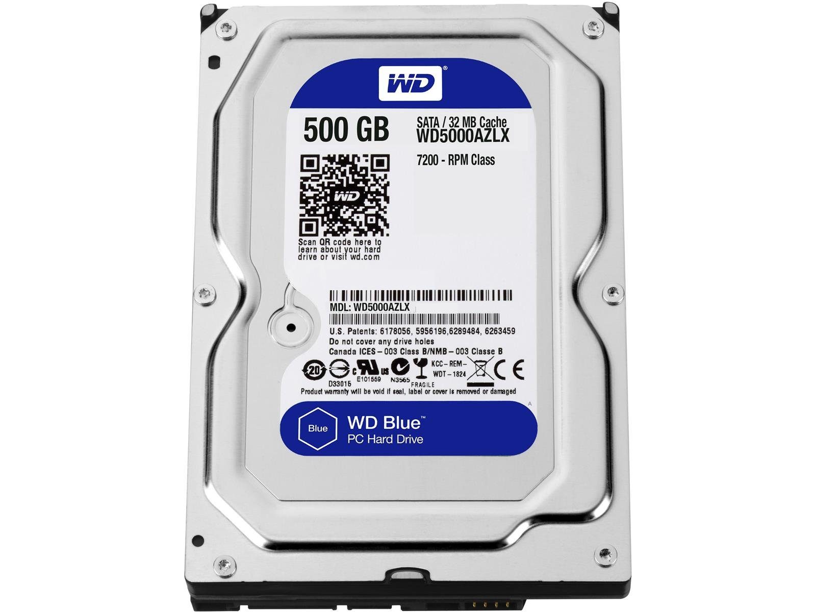 Western Digital WESTERN DIGITAL WD Caviar Blue 500GB HDD-Festplatte