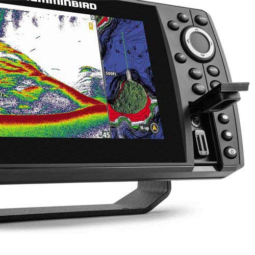 Humminbird Helix 7 G4 Chirp Fishfinder + DS Air Temperature and Temperature Probe