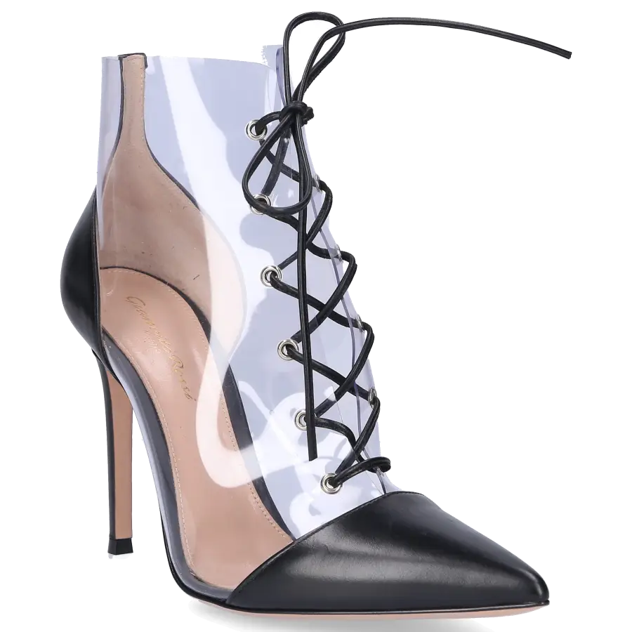 Gianvito Rossi - Stiefeletten ICON Kalbsleder PVC - schwarz