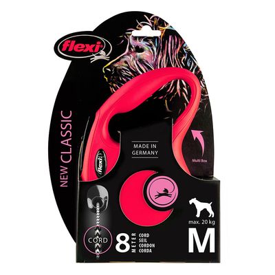 flexi New Classic Seil-Leine rot, 8 m